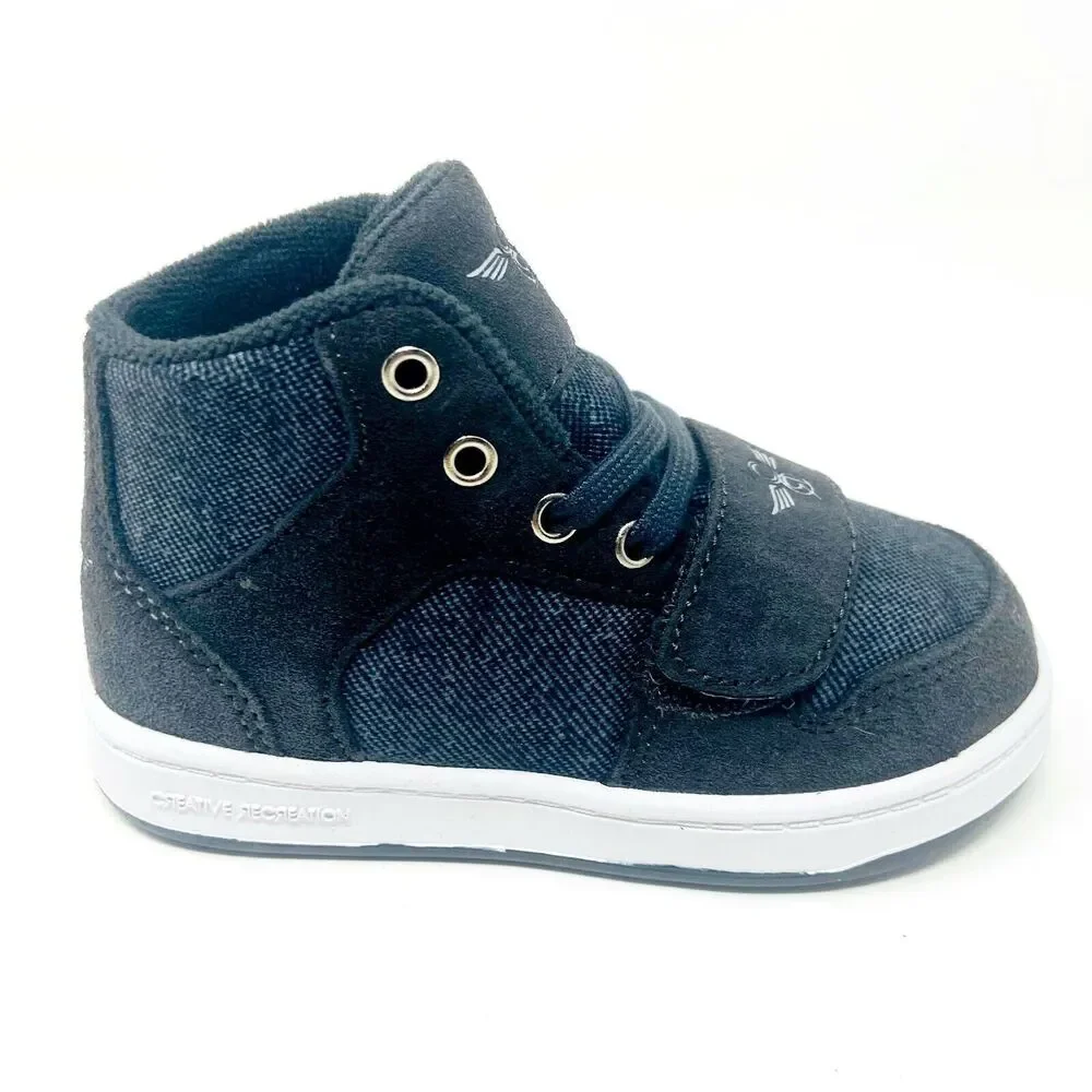 Creative Recreation Cesario Charcoal Denim Toddler Baby Sneakers